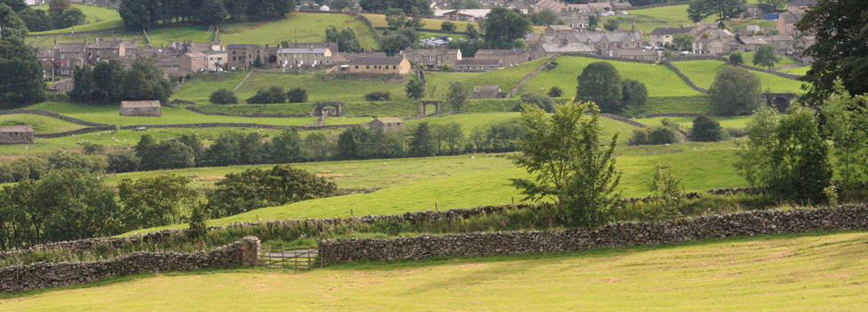 The Town surrounded by hills - Hawes